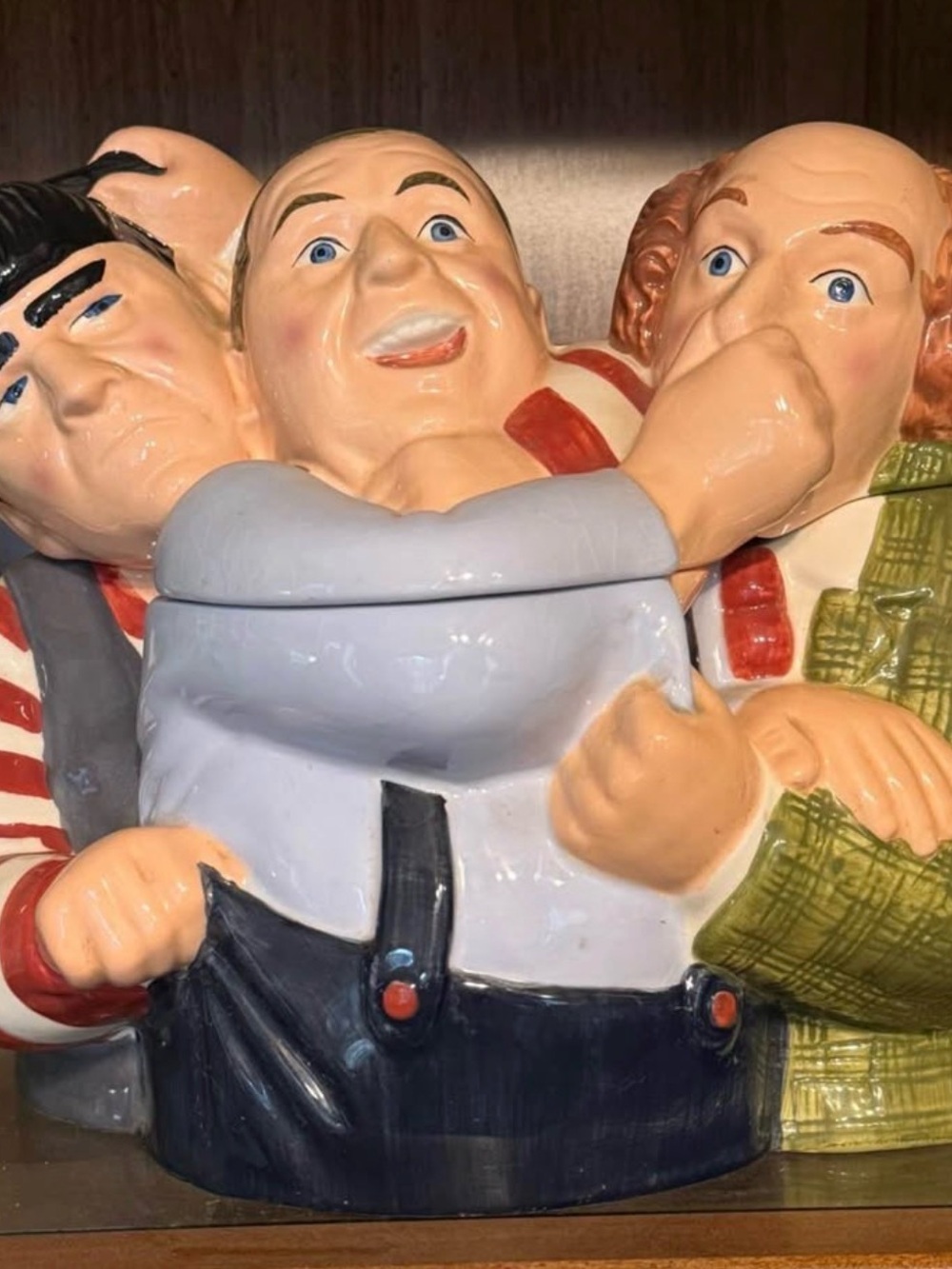 Three Stooges Cookie Jar Retired